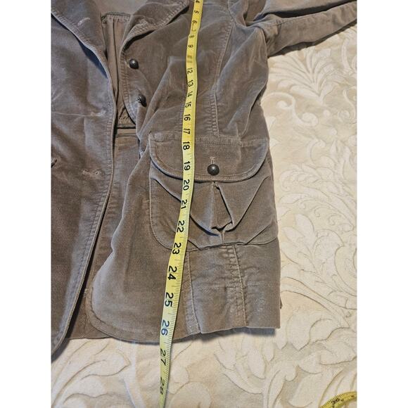Women's J Jill velour faux suede jacket blazer size 10 - Picture 7 of 8